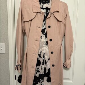 Black Rivet Women's Pink Trench Coat